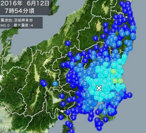 茨城県震度4