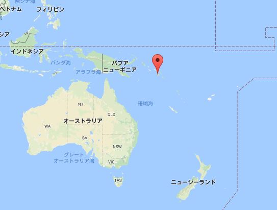 ソロモン諸島で地震